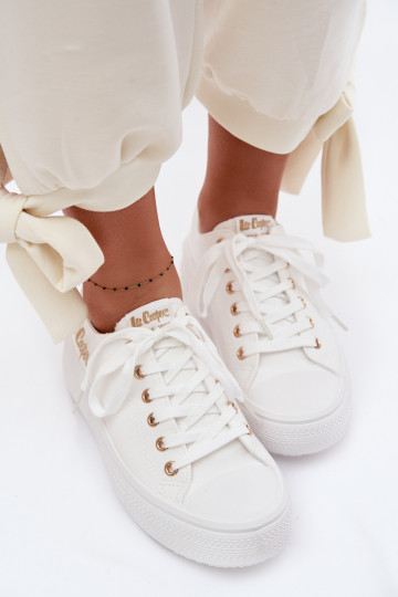 laisvalaikio batai su platforma Lee Cooper LCIN-26-44-4482 baltos spalvos