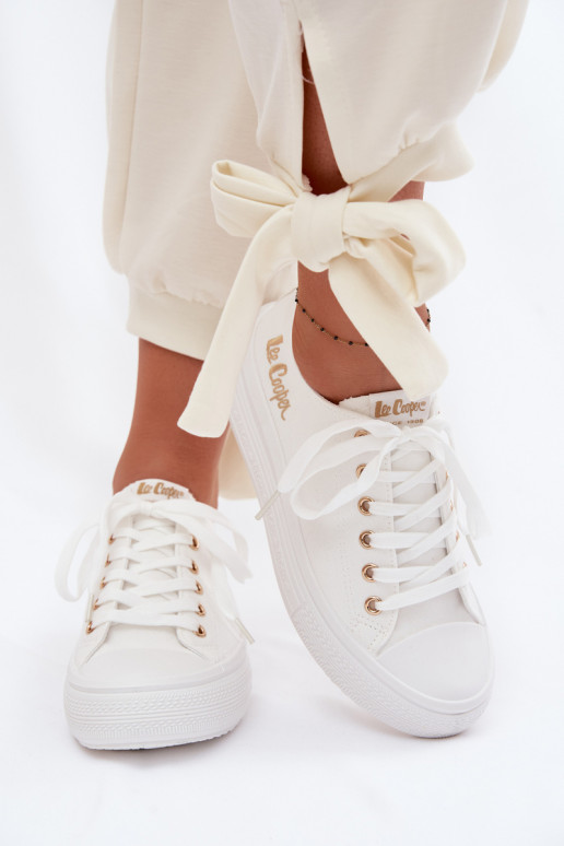 laisvalaikio batai su platforma Lee Cooper LCIN-26-44-4482 baltos spalvos