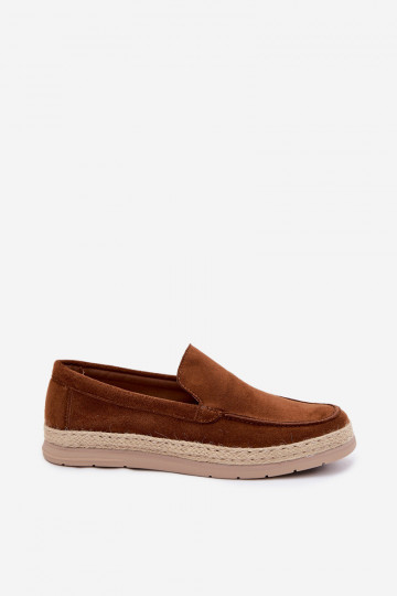 Vyrų mokasinai espadrilės rudi Rexton 2