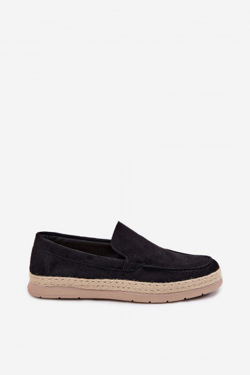 Vyrų mokasinai espadrilės juodi Rexton 2