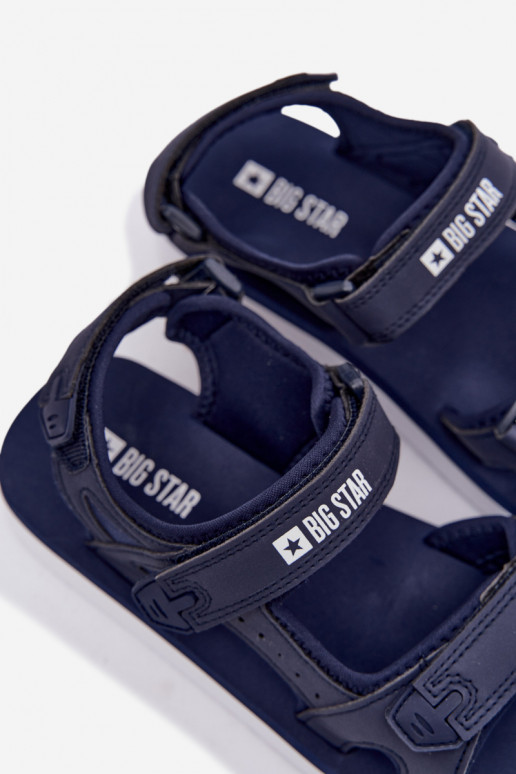 Moteriškas Sportinio stiliaus basutės su platforma Big Star LL274792 tamsiai mėlynos spalvos