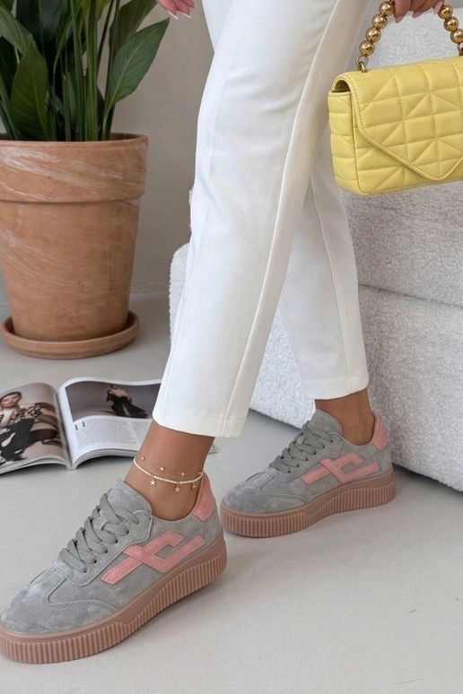 Žali sportbačiai iš natūralios odos...