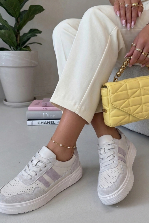 Smėlio spalvos sportbačiai iš...