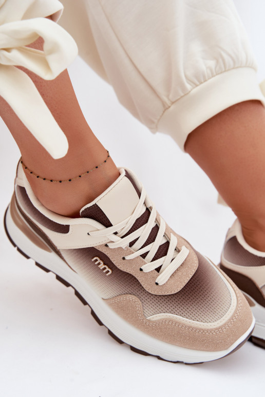 Sneakers modelio batai Moteriškas su platforma rudos spalvos Lelmira