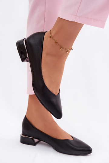 Balerinos Ant žemo kulno Vinceza 62280 juodos spalvos