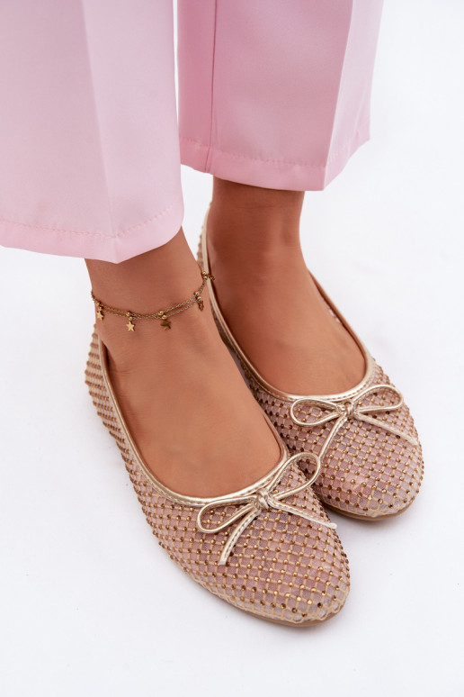 Tinklelis Balerinos Su dekoracija Vinceza 62270 aukso spalvos