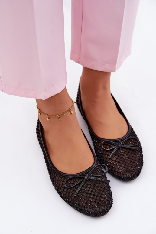 Tinklelis Balerinos Su dekoracija Vinceza 62270 juodos spalvos