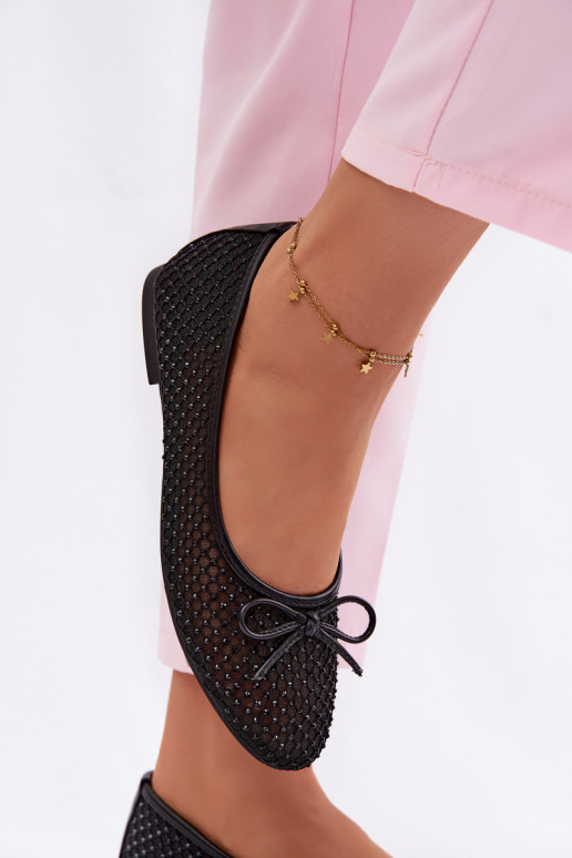 Tinklelis Balerinos Su dekoracija Vinceza 62270 juodos spalvos