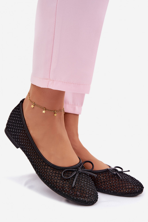 Tinklelis Balerinos Su dekoracija Vinceza 62270 juodos spalvos