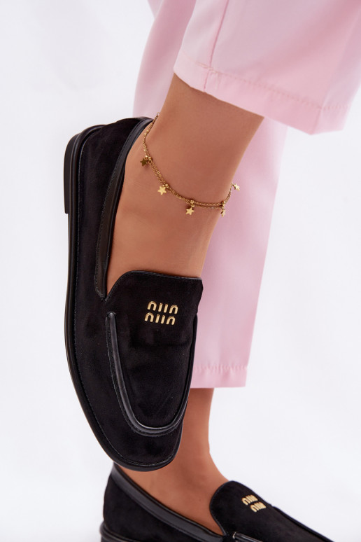 lygiapadžiai moteriški mokasinaisuLamóĮką Vinceza 62271 juodos spalvos