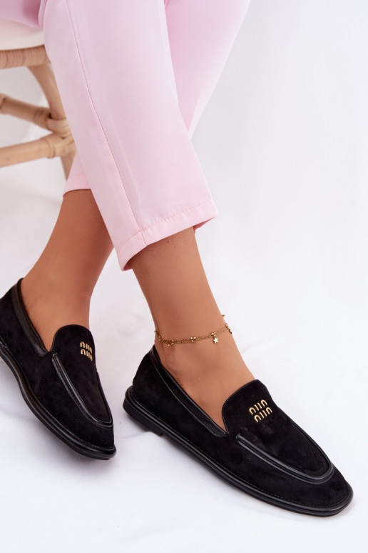 lygiapadžiai moteriški mokasinaisuLamóĮką Vinceza 62271 juodos spalvos