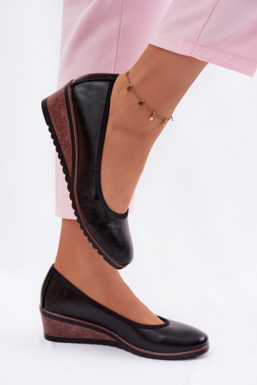 batai Moteriškas su platforma Vinceza 58628 juodos spalvos