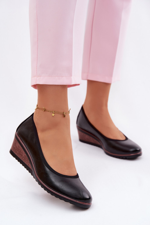 batai Moteriškas su platforma Vinceza 58628 juodos spalvos