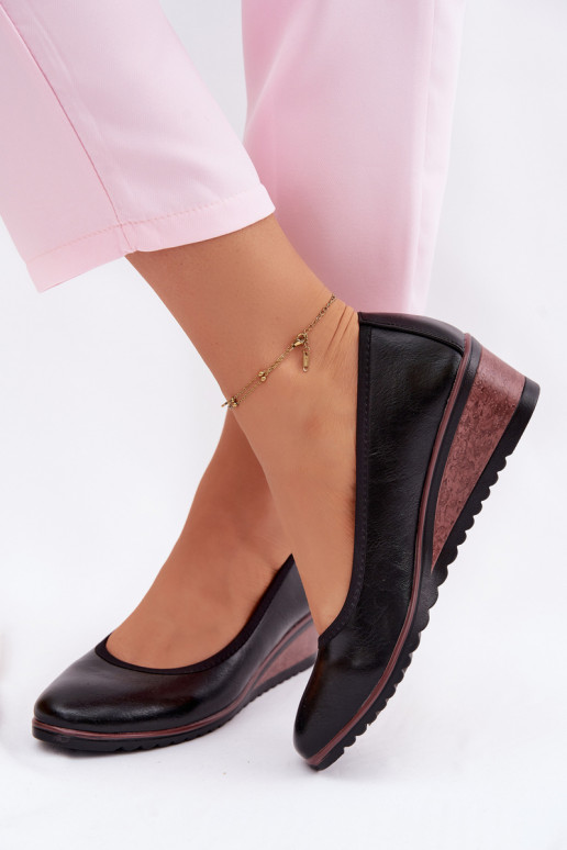 batai Moteriškas su platforma Vinceza 58628 juodos spalvos