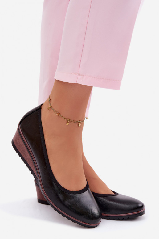 batai Moteriškas su platforma Vinceza 58628 juodos spalvos