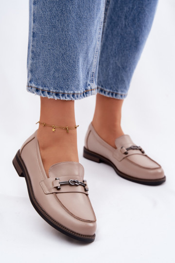 moteriški mokasinai Oda Vinceza 18132 smėlio spalvos 2