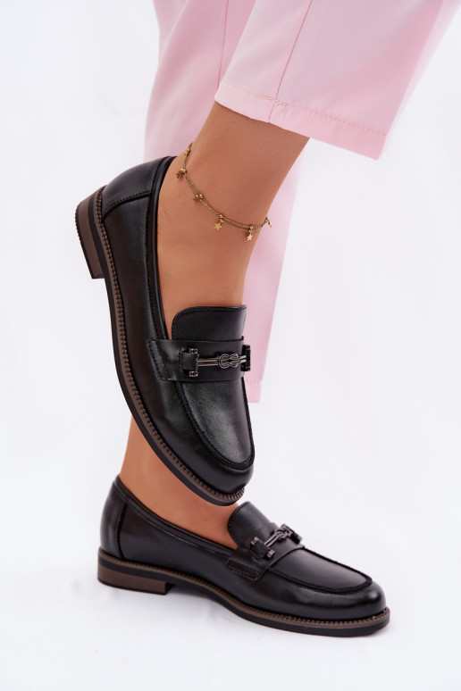 moteriški mokasinai Oda Vinceza 18132 juodos spalvos