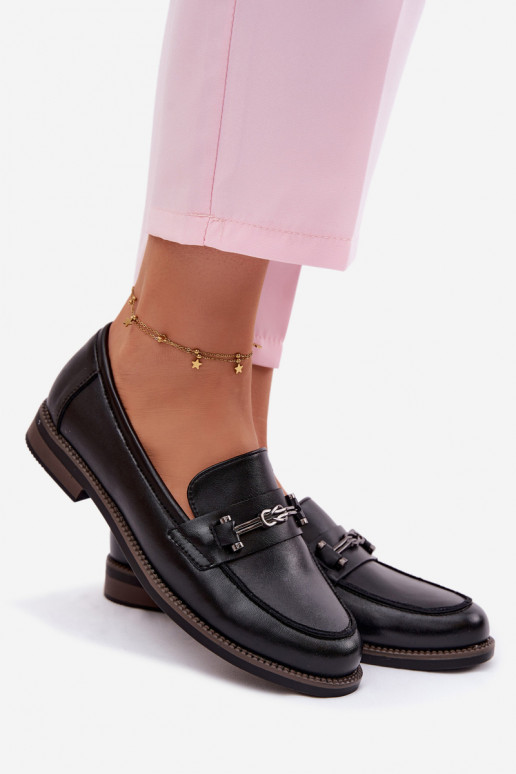 moteriški mokasinai Oda Vinceza 18132 juodos spalvos