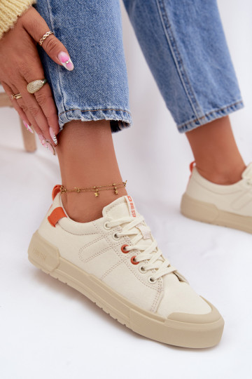 Laisvalaikio bateliai Big Star NN274445 Memory Foam System smėlio spalvos