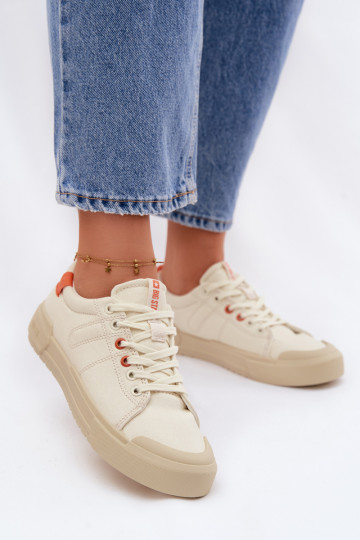 Laisvalaikio bateliai Big Star NN274445 Memory Foam System smėlio spalvos 2