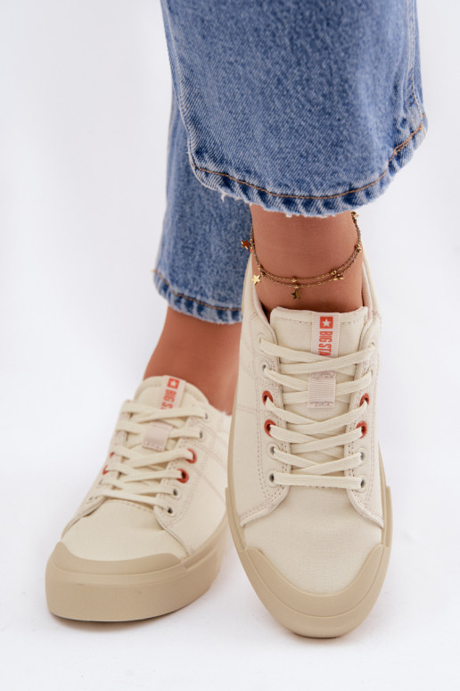 Laisvalaikio bateliai Big Star NN274445 Memory Foam System smėlio spalvos