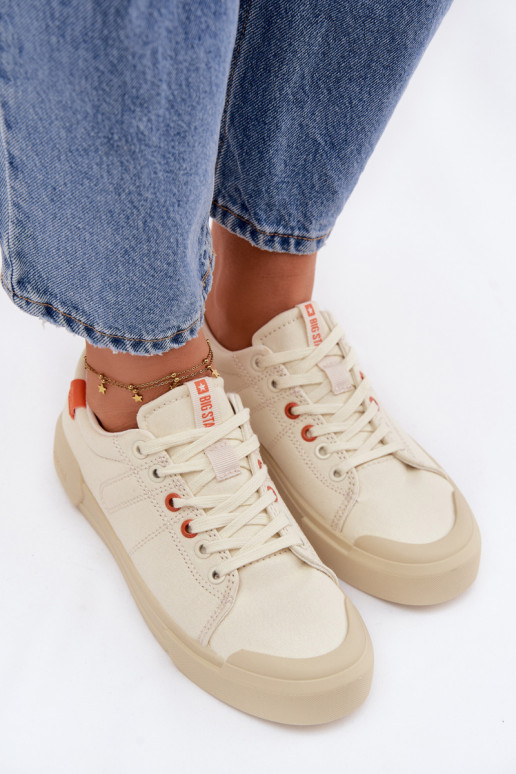 Laisvalaikio bateliai Big Star NN274445 Memory Foam System smėlio spalvos