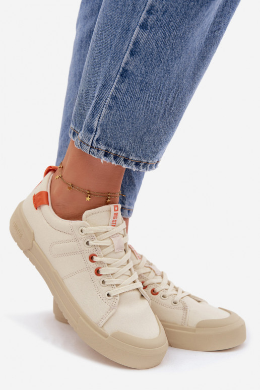 Laisvalaikio bateliai Big Star NN274445 Memory Foam System smėlio spalvos