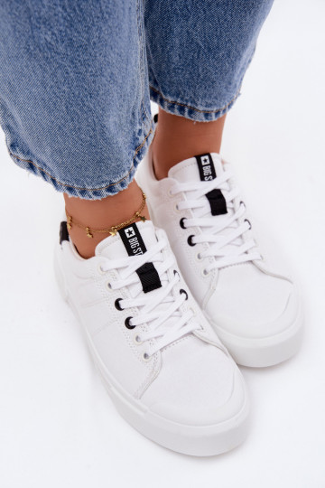 Laisvalaikio bateliai Big Star NN274444 Memory Foam System baltos spalvos