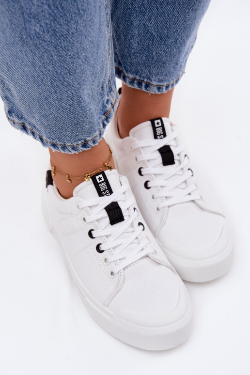 Laisvalaikio bateliai Big Star NN274444 Memory Foam System baltos spalvos