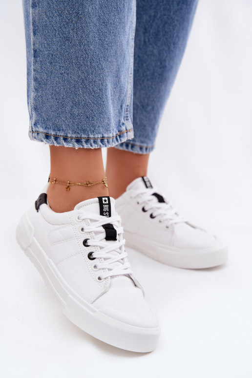 Laisvalaikio bateliai Big Star NN274444 Memory Foam System baltos spalvos