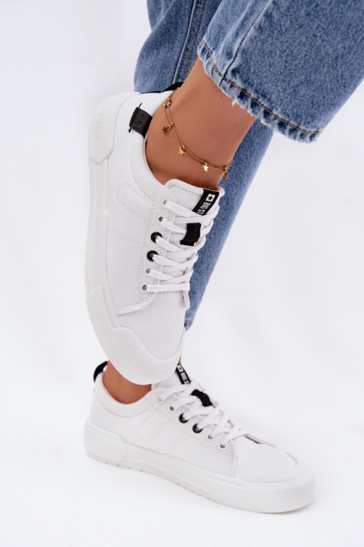 Laisvalaikio bateliai Big Star NN274444 Memory Foam System baltos spalvos