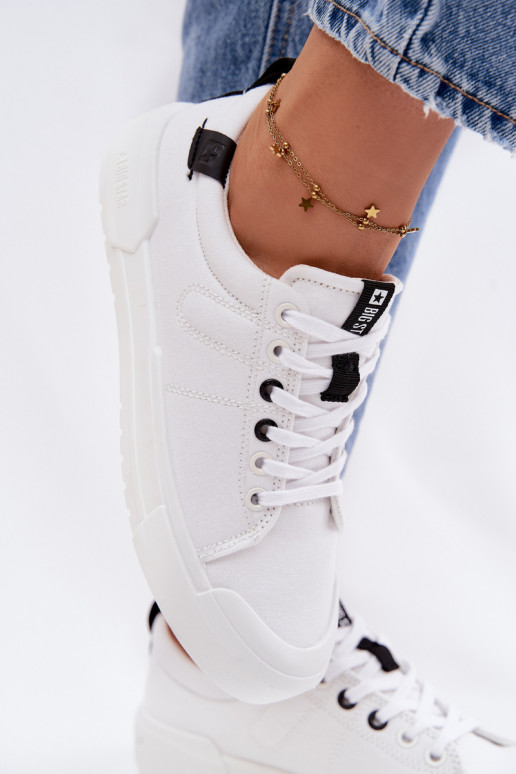 Laisvalaikio bateliai Big Star NN274444 Memory Foam System baltos spalvos