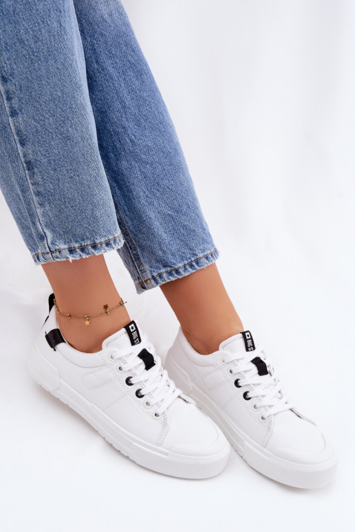 Laisvalaikio bateliai Big Star NN274444 Memory Foam System baltos spalvos