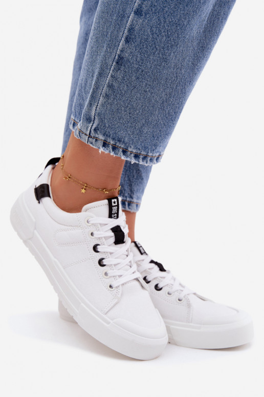 Laisvalaikio bateliai Big Star NN274444 Memory Foam System baltos spalvos