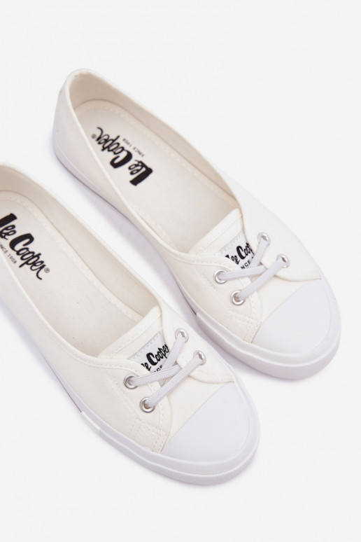 Sportbačiai Laisvalaikio bateliai Lee Cooper LCIN-26-31-4356 baltos spalvos