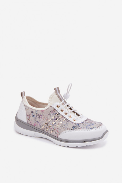 Raštuotas Oda batai Moteriškas D&A GR61-5990 baltos spalvos