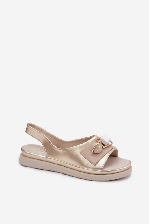 Moteriškos basutės Moteriškas su ornamentais D&A GR61-5932 aukso spalvos