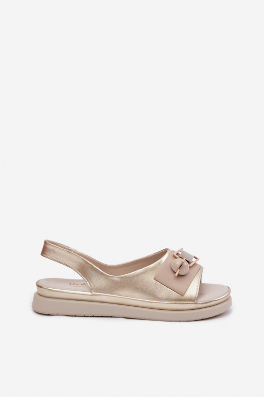 Moteriškos basutės Moteriškas su ornamentais D&A GR61-5932 aukso spalvos
