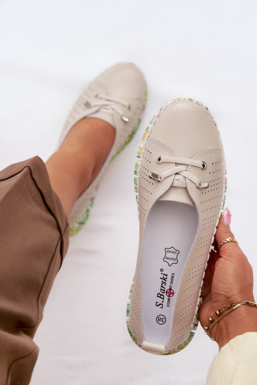 Oda batai Moteriškas S.Barski GR61-5970 smėlio spalvos