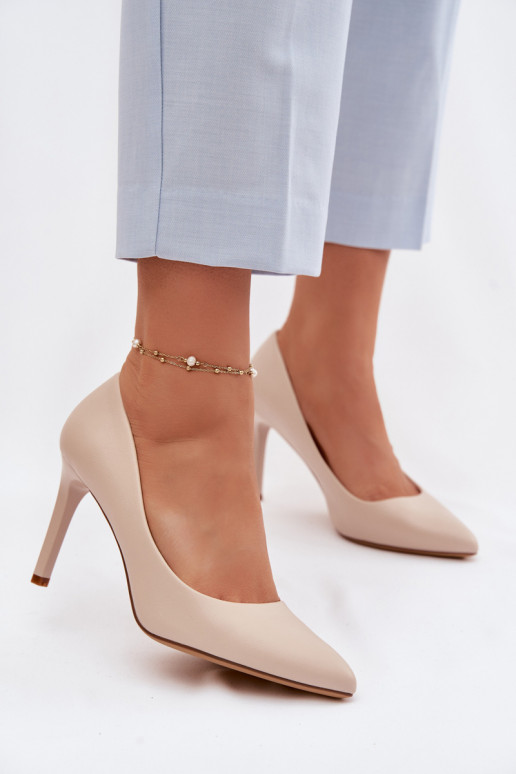 Eko Oda aukštakulniai bateliai Sergio Leone 1339 dramblio kaulo spalvos