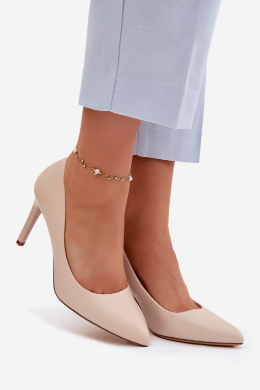 Eko Oda aukštakulniai bateliai Sergio Leone 1339 dramblio kaulo spalvos