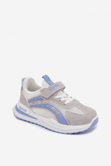 Vaikiški sportbačiai Big Star TT374153 HI-POLY SYSTEM baltos-mėlynos spalvos