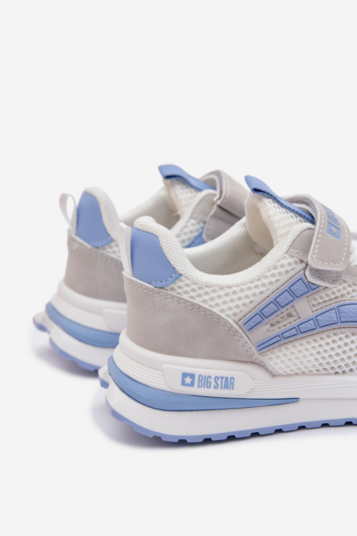 batai Vaikiški sportbačiai Big Star TT374153 HI-POLY SYSTEM Baltos-mėlynos spalvos