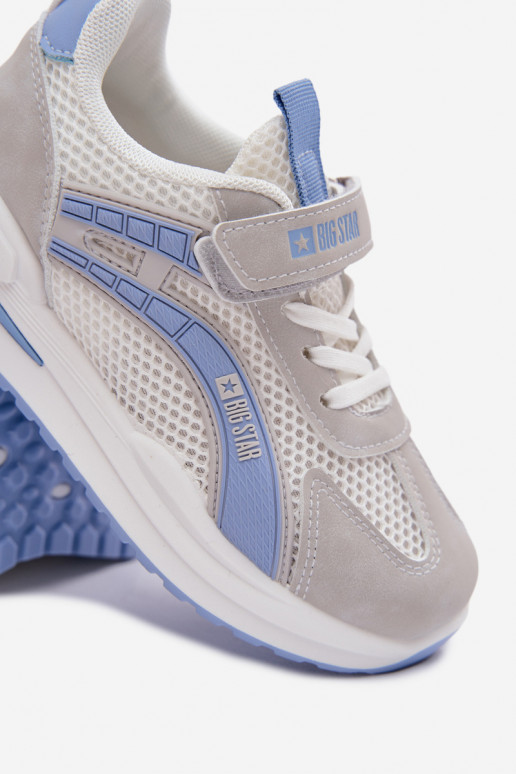 batai Vaikiški sportbačiai Big Star TT374153 HI-POLY SYSTEM Baltos-mėlynos spalvos