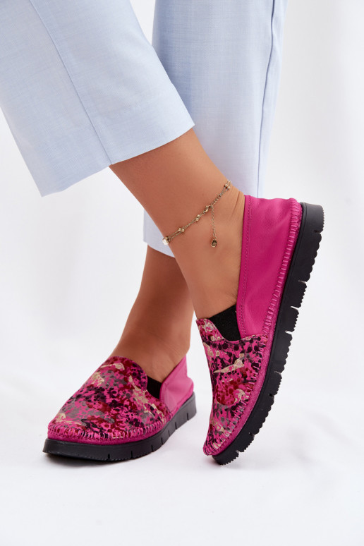 Moteriški odiniai užsegami batai Tai turiciejka 03512-73 rožinės spalvos