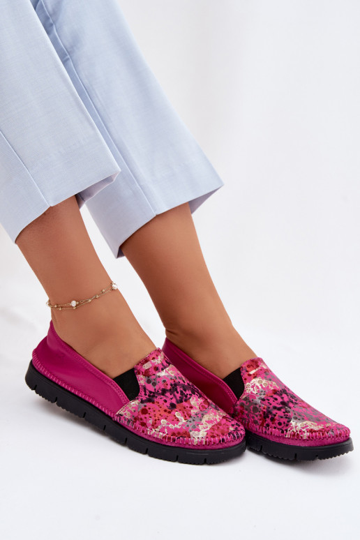 Moteriški odiniai užsegami batai Tai turiciejka 03512-73 rožinės spalvos