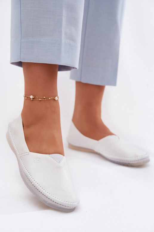 Moteriškas Balerinos Tai turiciejka 01930-11 baltos spalvos