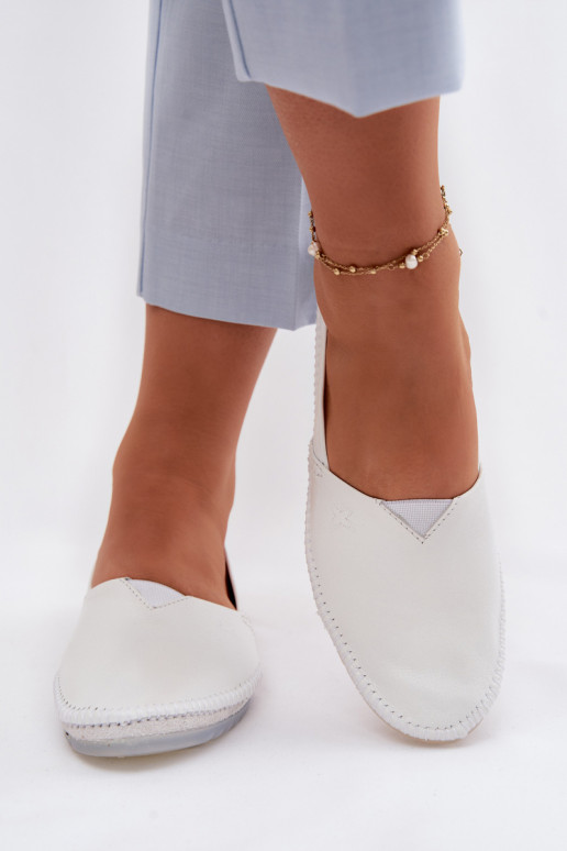 Moteriškas Balerinos Tai turiciejka 01930-11 baltos spalvos