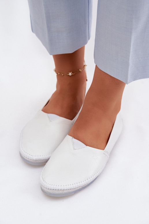 Moteriškas Balerinos Tai turiciejka 01930-11 baltos spalvos