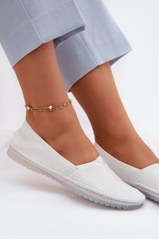 Moteriškas Balerinos Tai turiciejka 01930-11 baltos spalvos